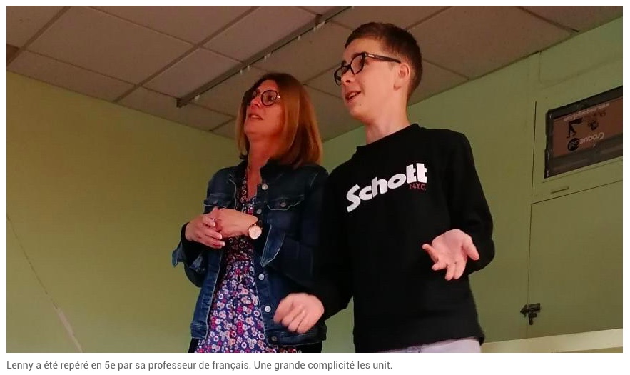 Lens : Lenny, 13 ans, paré à improviser sur la scène de la Comédie française